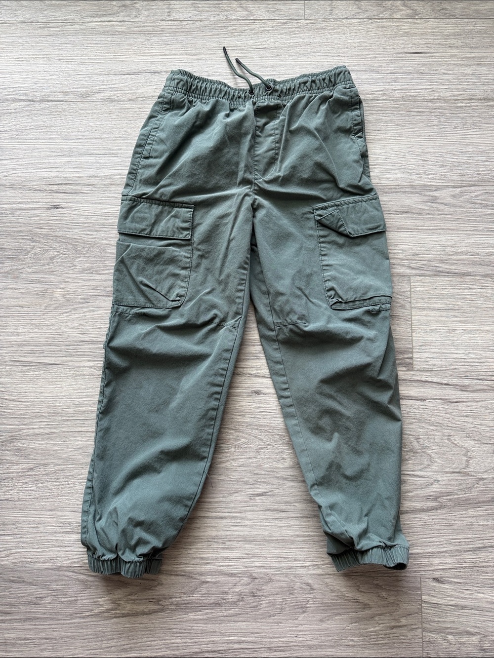 Olive Green Cargo Jogger Pants Size L